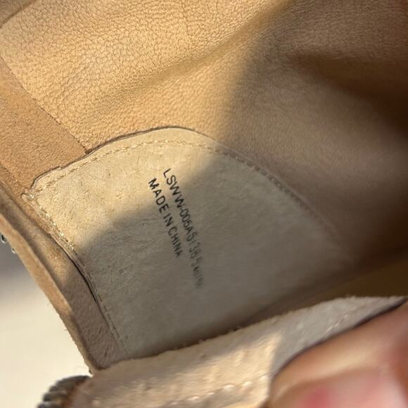 Kristin Cavallari Chinese Laundry Layton Kid Suede Tigers Eye Open Toe Booties - Picture 8 of 11